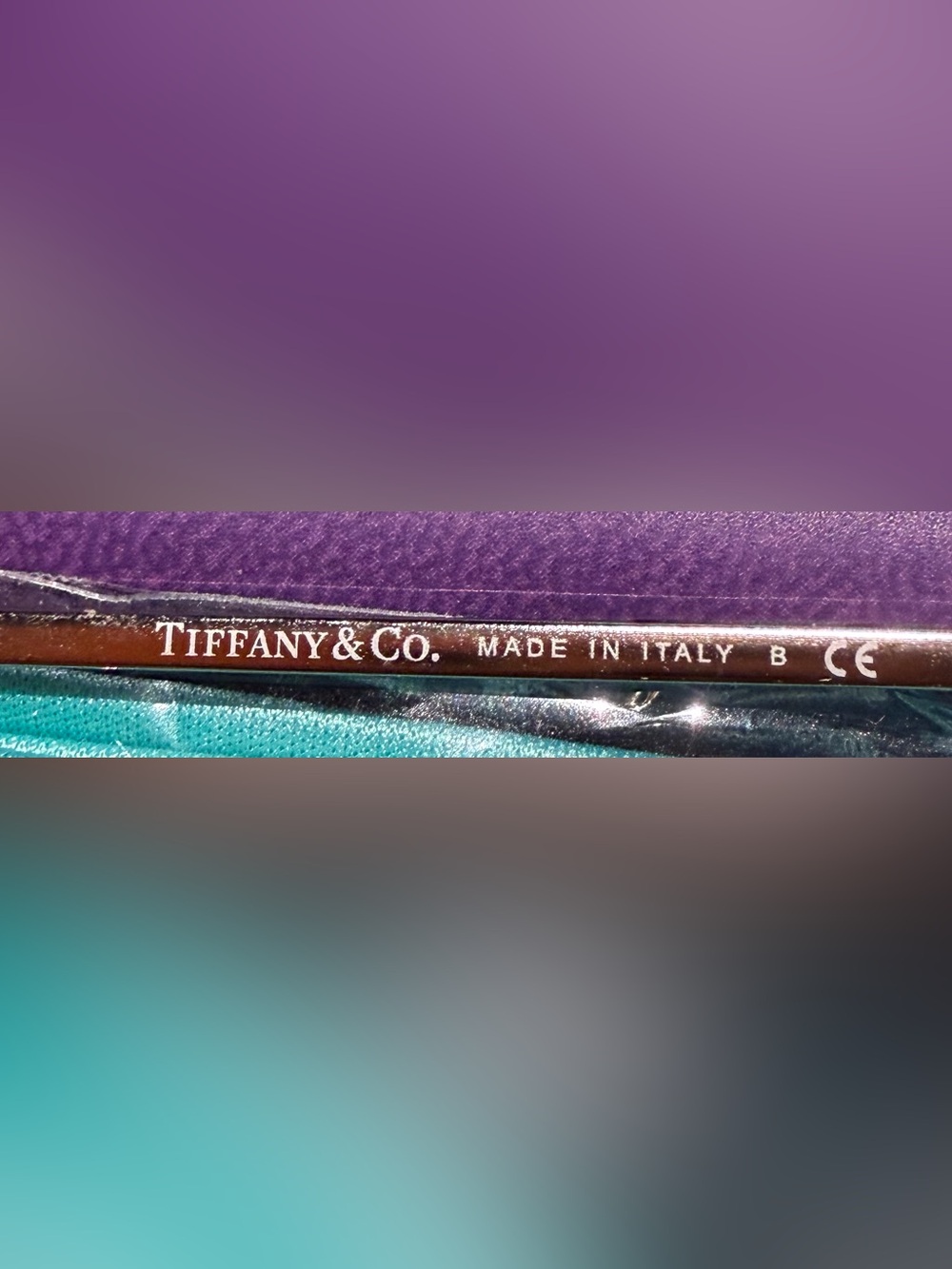 Tiffany & Co. Black Eyeglass frame with bling on the arms - Picture 5 of 5